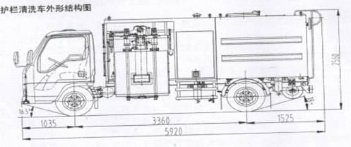 護欄清洗車結(jié)構(gòu)圖
