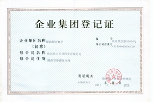 企業(yè)集團(tuán)登記證