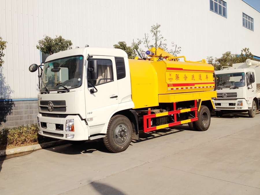 東風(fēng)天錦聯(lián)合疏通車圖片,東風(fēng)天錦高壓清洗吸污車圖片