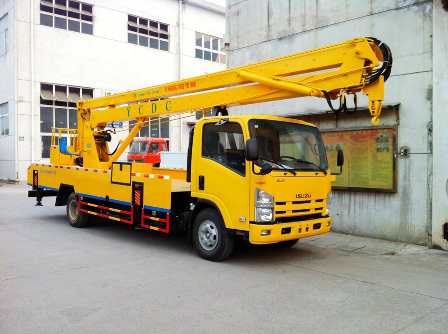 五十鈴折疊式高空作業(yè)車圖片,慶鈴16米高空作業(yè)車圖片