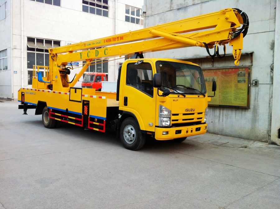 五十鈴折疊式高空作業(yè)車圖片,慶鈴16米高空作業(yè)車圖片