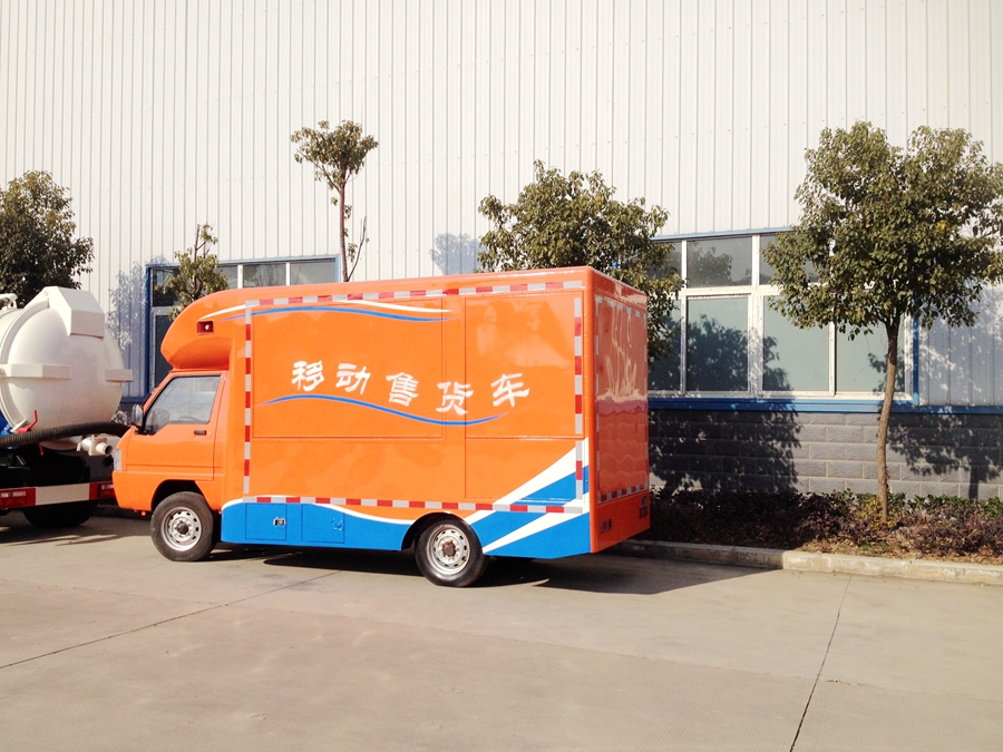 小型廂式移動售貨車圖片
