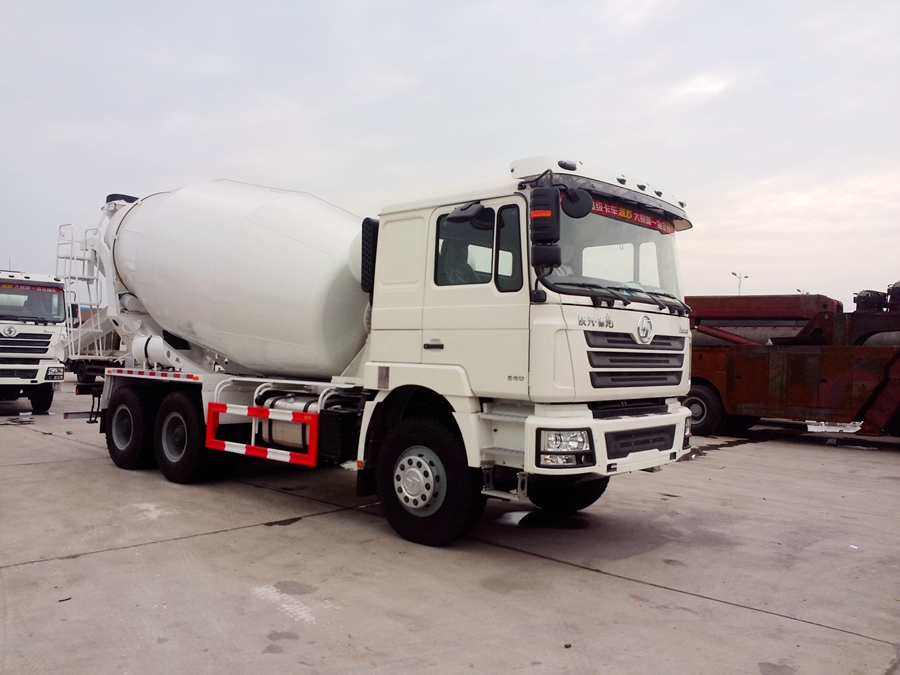 陜汽德龍后八輪水泥攪拌車圖片,陜汽德龍F3000后雙橋攪拌車圖片