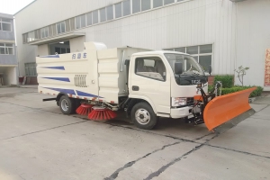 東風小霸王 多利卡環(huán)衛(wèi)垃圾清掃車視頻演示清掃效果