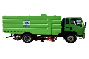 程力再出口一臺重汽豪沃小型掃路車