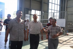 湖北省經濟和信息化委員會副主任吳方 視察程力重工產業(yè)園并指導工作