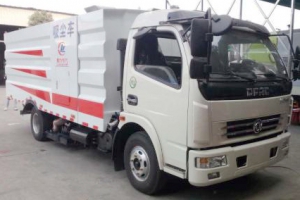 水泥廠專用吸塵掃路車，灑水降塵掃路車