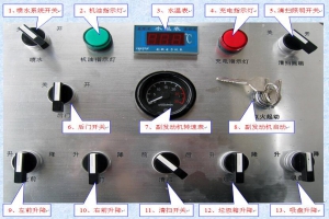 湖北程力專汽環(huán)衛(wèi)掃路車操作控制箱簡圖