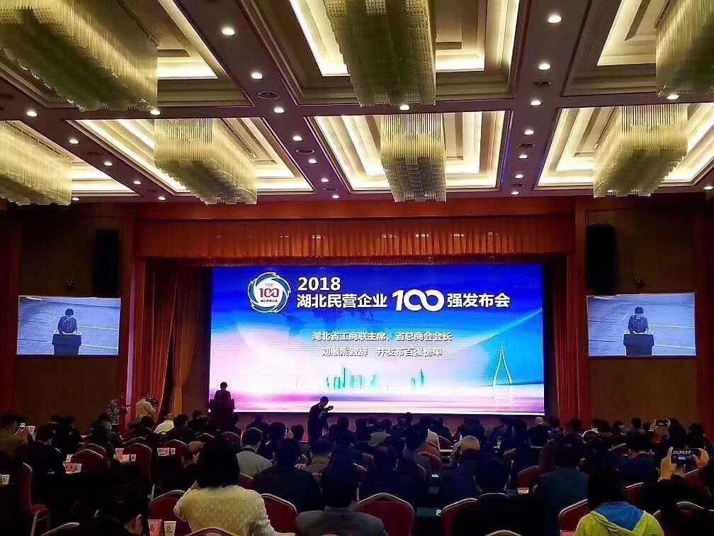 湖北民營企業(yè)100強發(fā)布會現(xiàn)場