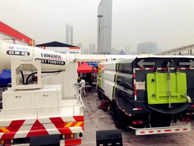 程力抑塵車專業(yè)廠參加2018年廣交會斬獲訂單