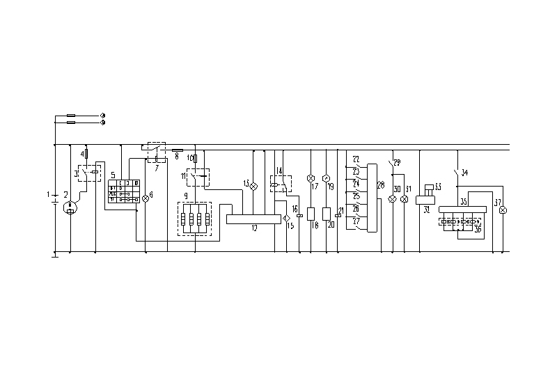 工業(yè)吸塵車電氣原理圖