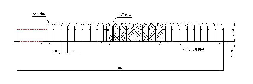 護欄清洗取樣示意圖