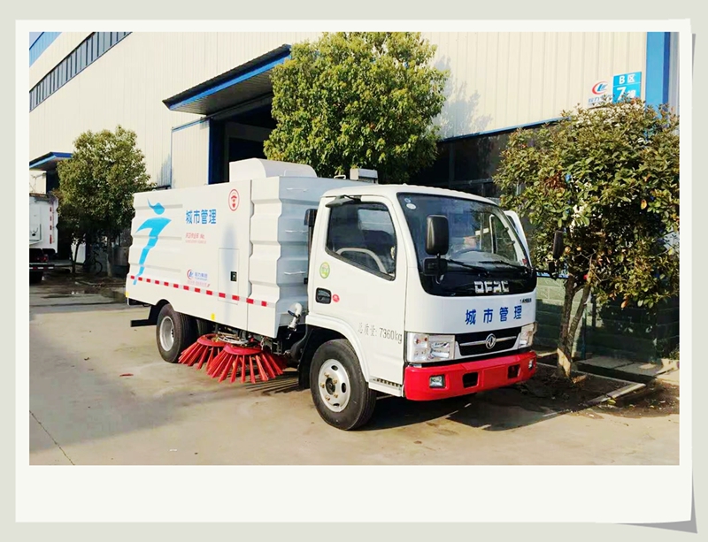 水泥攪拌站掃路車